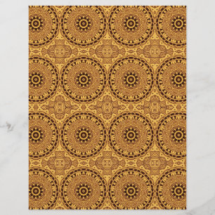 Sepia Circles Collage Junk Journal Scrapbook Paper