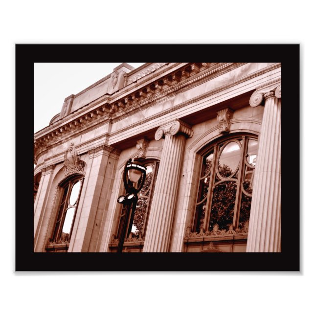 Sepia Columns Photo Print (Front)