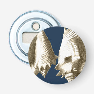 Sepia Conch Seashells Bottle Opener
