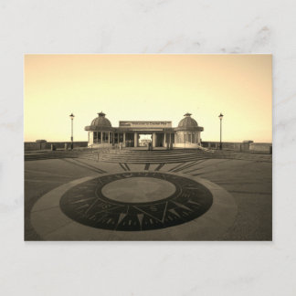 Sepia Cromer Pier postcard