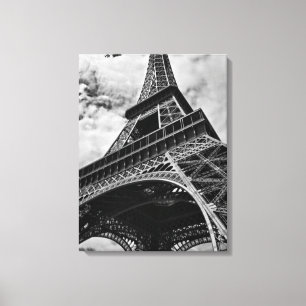 Sepia Eiffel Tower in Paris Canvas Print