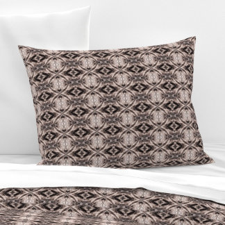 Sepia eye-like geometric S-size pattern Pillowcase