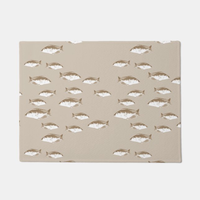 Sepia fish doormat (Front)