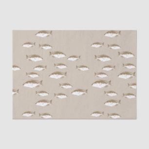 Sepia fish tissue paper