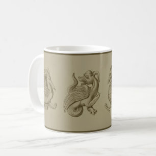 Sepia Gargoyles Coffee Mug