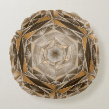 Sepia Geometric Mandala