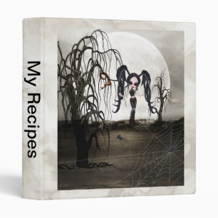 Sepia Goth Girl Binder