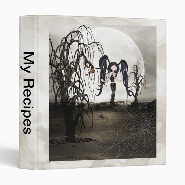 Sepia Goth Girl Binder (Front/Spine)