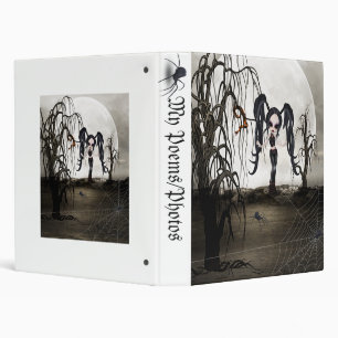 Sepia Goth Girl Binder