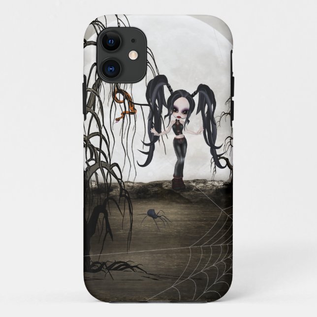 Sepia Goth Girl Case-Mate iPhone Case (Back)