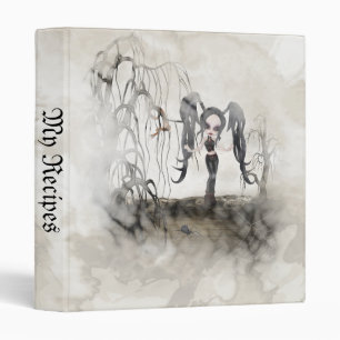 Sepia Goth Girl Vignette Binder