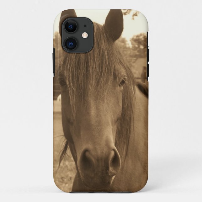 Sepia Horse Case-Mate iPhone Case (Back)