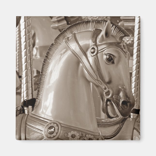 Sepia Horse Magnet (Front)