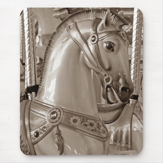 Sepia Horse Mouse Pad (Front)