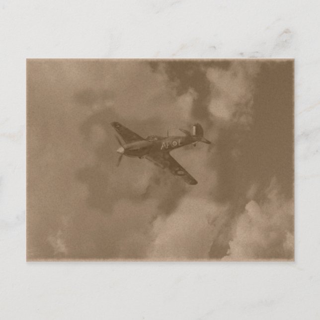 sepia hurricane postcard (Front)