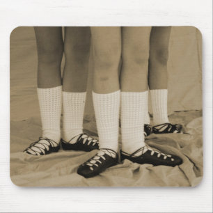 Sepia Irish Dance Soft Shoes Mousepad