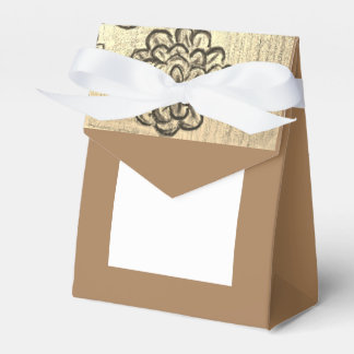Sepia Marigolds Favor Box