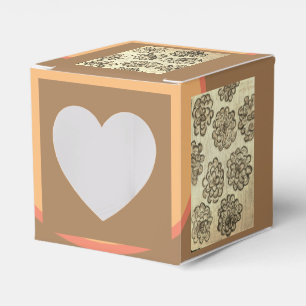 Sepia Marigolds Favor Box