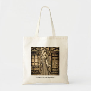 Sepia Medieval Princess Renaissance Art Tote Bag