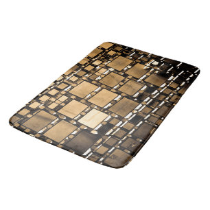Sepia Mirror Pattern Bath Mat