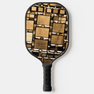 Sepia Mirrors Pattern Pickleball Paddle