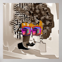 Sepia Money On Her Mind In Rainbow Glasses