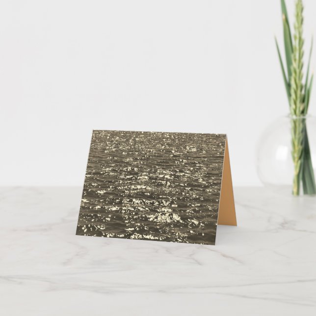 Sepia Ocean Card  (Front)