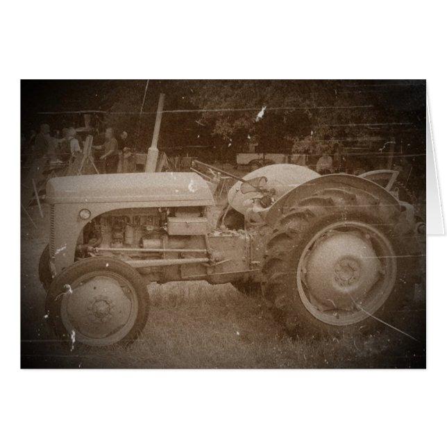 sépia photo vintage gris massey fergison tracteur (Devant horizontal)