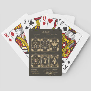 Sepia Playing Card Patent Design