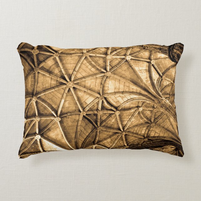 Sepia Portuguese Ceiling  Accent Pillow (Front)