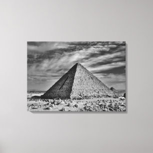 Sepia Pyramid Canvas Print