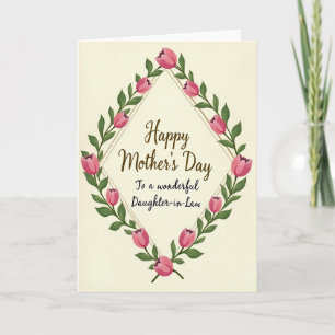 Sepia Script Daughter In Law Card