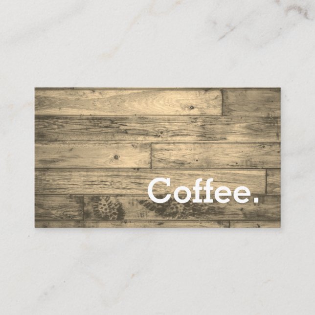Sépia simple de carte perforée de café de fidélité (Devant)