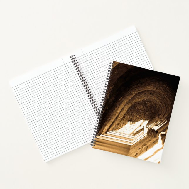 Sepia Spanish Tunnel Spiral Notebook (Inside)