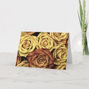 Sepia Tinted Roses Card