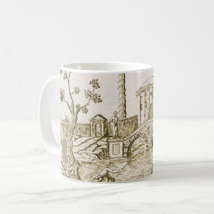 Sepia Toile Coffee Mug