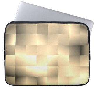   Sepia Tones in a Square Pattern Laptop Sleeve