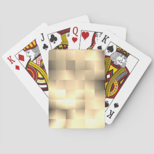 Sepia Tones in a Square Pattern Playing Cards