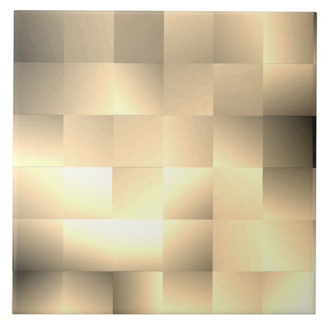   Sepia Tones in a Square Pattern Tile (Front)