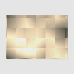 Sepia Tones in a Square Pattern Tissue Paper
