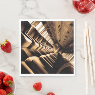 Sepia Train Carriage Napkin