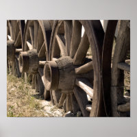Sepia Wagon Wheels