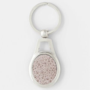 Sepia water droplets keychain