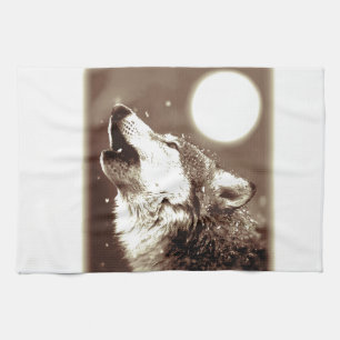 Sepia Wolf & Moon Kitchen Towel
