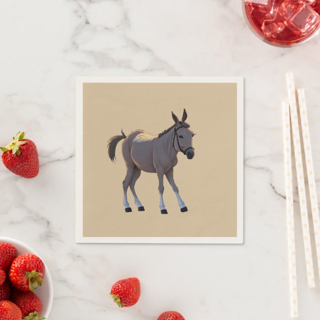 Seppel, little stubborn donkey -  napkin (Insitu)