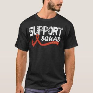 Sepsis Awareness Rainbow Red Ribbon Support, Squad T-Shirt