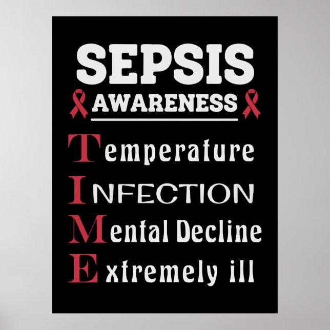 Sepsis Awareness T.I.M.E. Guide Poster (Front)