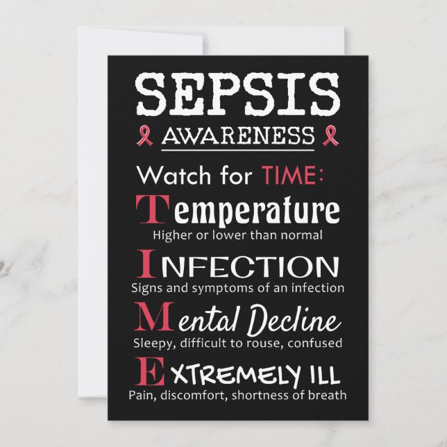 Sepsis Awareness Watch for TIME Guide Invitation (Front)