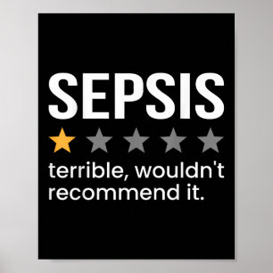 Sepsis One Star Rating Sepsis Awareness Support Poster