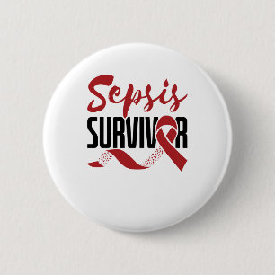 Sepsis Survivor Awareness 2 Inch Round Button